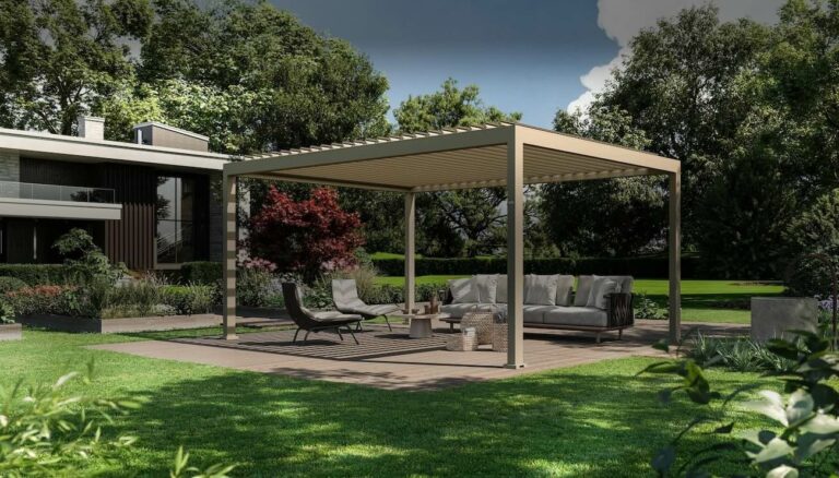 La nuova pergola bioclimatica su misura Sense di Pratic