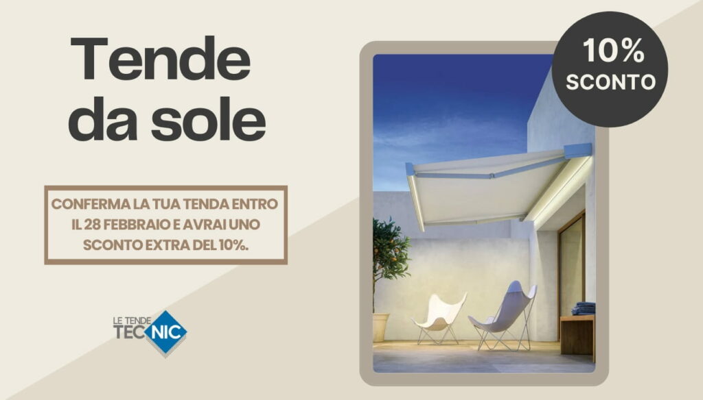 sconto tende da sole